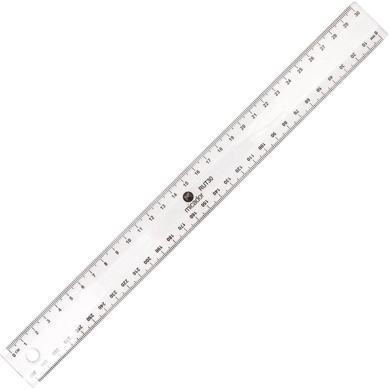 Image for MICADOR PLASTIC RULER 300MM CLEAR from Office Products Depot Gold Coast