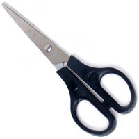 micador scissors black handle 165mm