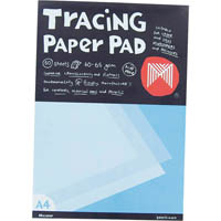 micador tracing pad 65gsm a4 white pack 50