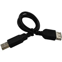 shintaro usb 2.0 extension cable usb-a male to usb-a female 800mm black