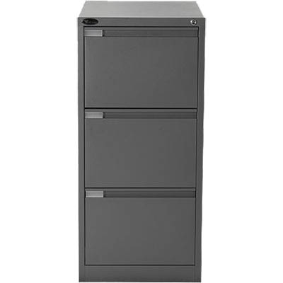 Image for MERCURY FILING CABINET 3 DRAWER 470 X 620 X 1015MM GRAPHITE RIPPLE from Ross Office Supplies Office Products Depot