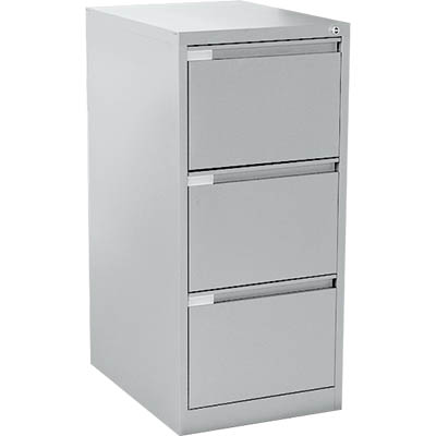 Image for MERCURY FILING CABINET 3 DRAWER 470 X 620 X 1015MM SILVER GREY from Ross Office Supplies Office Products Depot