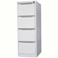mercury filing cabinet 4 drawer 470 x 620 x 1320mm white satin