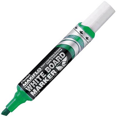 Image for PENTEL MWL6 MAXIFLO WHITEBOARD MARKER CHISEL 7.0MM GREEN from MOE Office Products Depot Mackay & Whitsundays