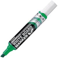 pentel mwl6 maxiflo whiteboard marker chisel 7.0mm green