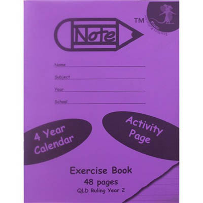 Image for PROTEXT EXERCISE BOOK QLD RULING YEAR 2 18MM 70GSM 48 PAGE A4 MOUSE ASSORTED from Office Products Depot Gold Coast