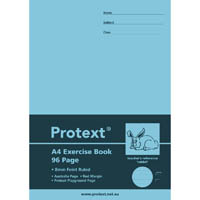 protext exercise book ruled 8mm 70gsm 96 page a4 rabbit assorted