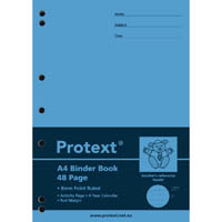protext binder book ruled 8mm 70gsm 48 page a4 koala assorted