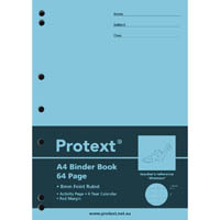 protext binder book ruled 8mm 70gsm 64 page a4 dinosaur assorted