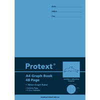 protext graph book 10mm 48 page dolphin a4 assorted
