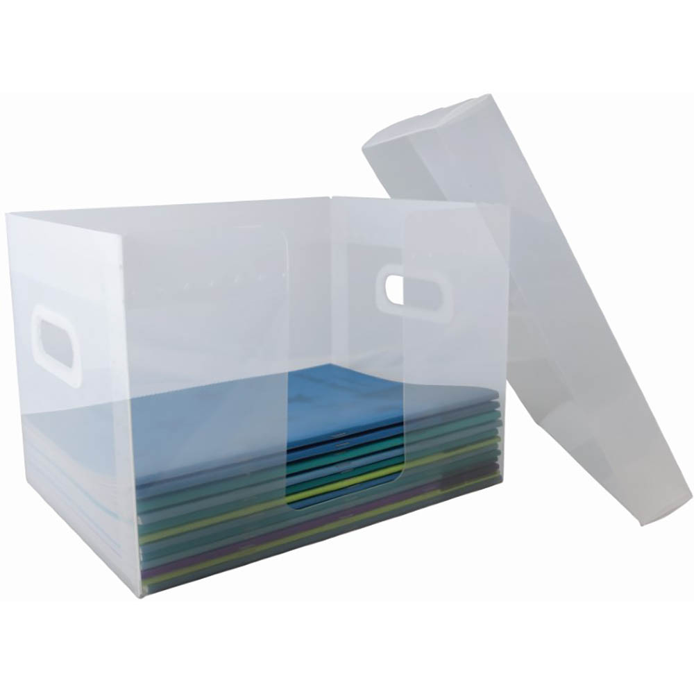 Image for PROTEXT TEACHERS BOOK STORAGE BOX 335 X 245 X 245MM CLEAR from MOE Office Products Depot Mackay & Whitsundays