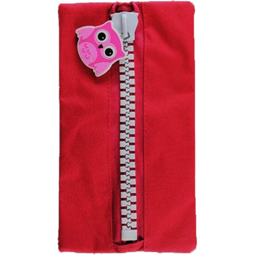 Image for PROTEXT PENCIL CASE OWL CHARACTER MAGENTA from Total Supplies Pty Ltd