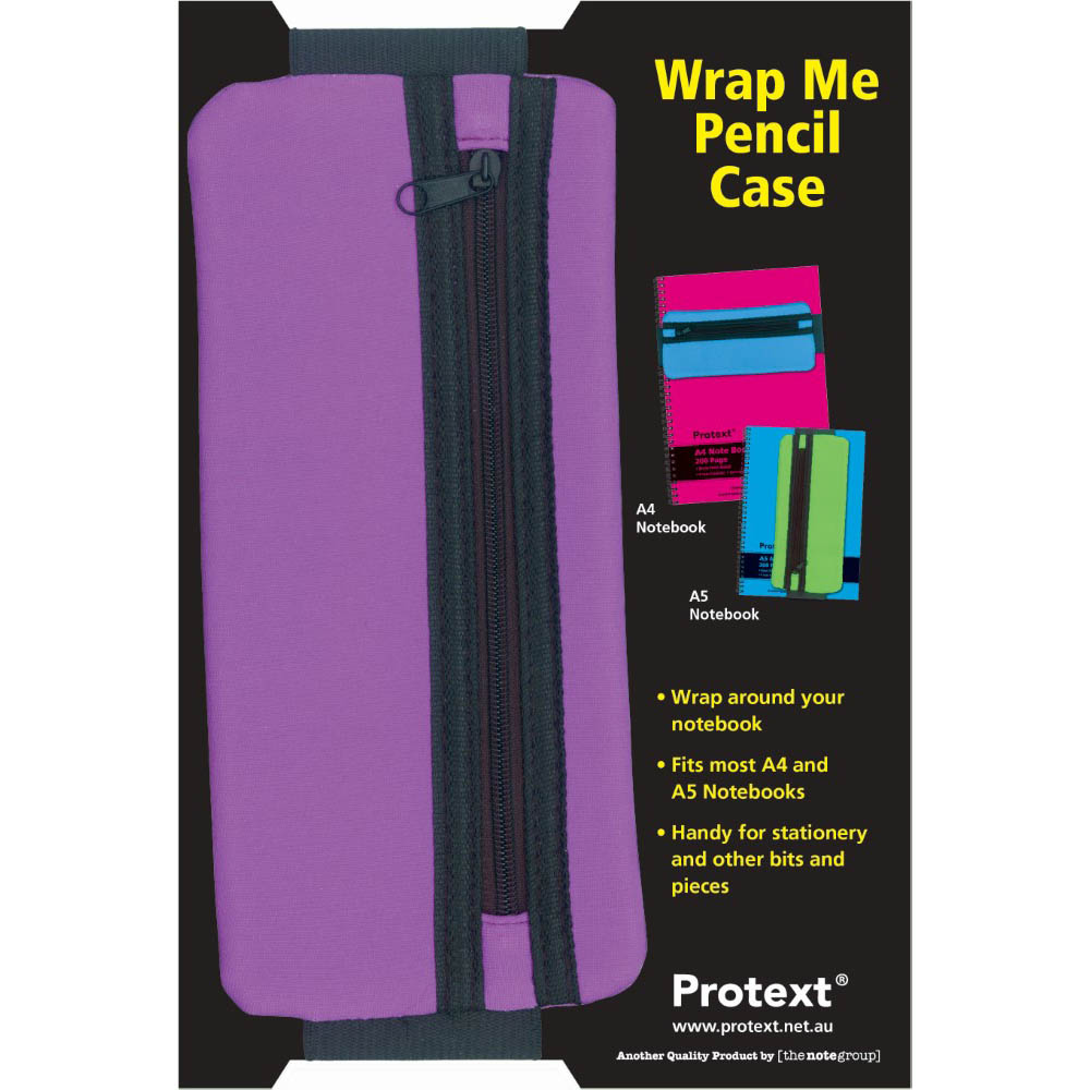 Image for PROTEXT WRAP ME PENCIL CASE PURPLE from Ross Office Supplies Office Products Depot