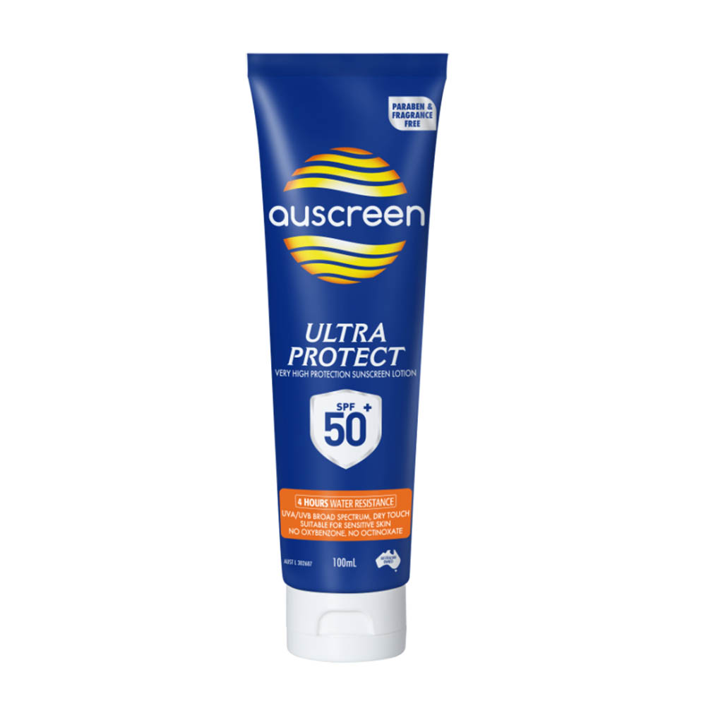 Image for AUSCREEN SUNSCREEN LOTION ULTRA PROTECT SPF50+ 100ML from Ross Office Supplies Office Products Depot