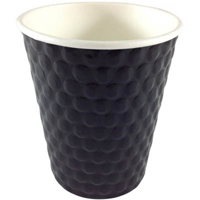 Image for WRITER BREAKROOM DOUBLE WALL PAPER CUP 8OZ BLACK CARTON 500 from Total Supplies Pty Ltd