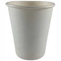 writer breakroom disposable single wall paper cup 12oz white carton 1000