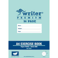 writer premium grid book 10mm 70gsm 96 page a4 watermelon
