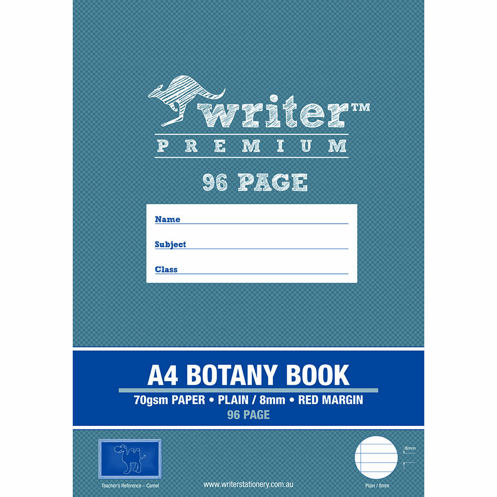 Image for WRITER PREMIUM BOTANY BOOK 70GSM 96 PAGE A4 CAMEL from Ross Office Supplies Office Products Depot
