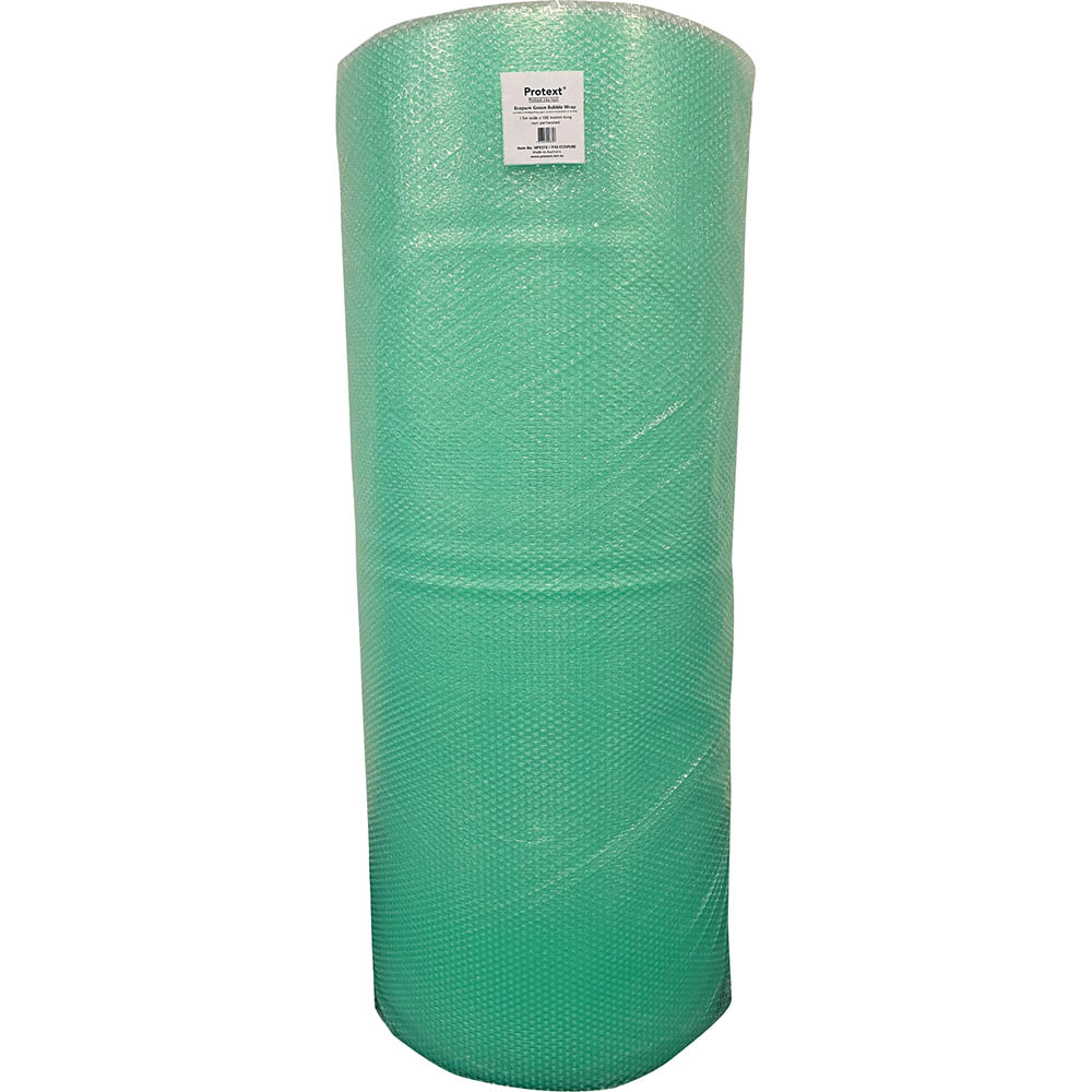 Image for POLYCELL ECOPURE GREEN BUBBLE WRAP NON PERFORATED 1.5MM X 100M from Total Supplies Pty Ltd