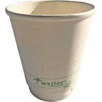 writer breakroom eco double wall cup 12oz white pack 25
