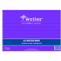 writer sketch book side open 110gsm 40 page a3