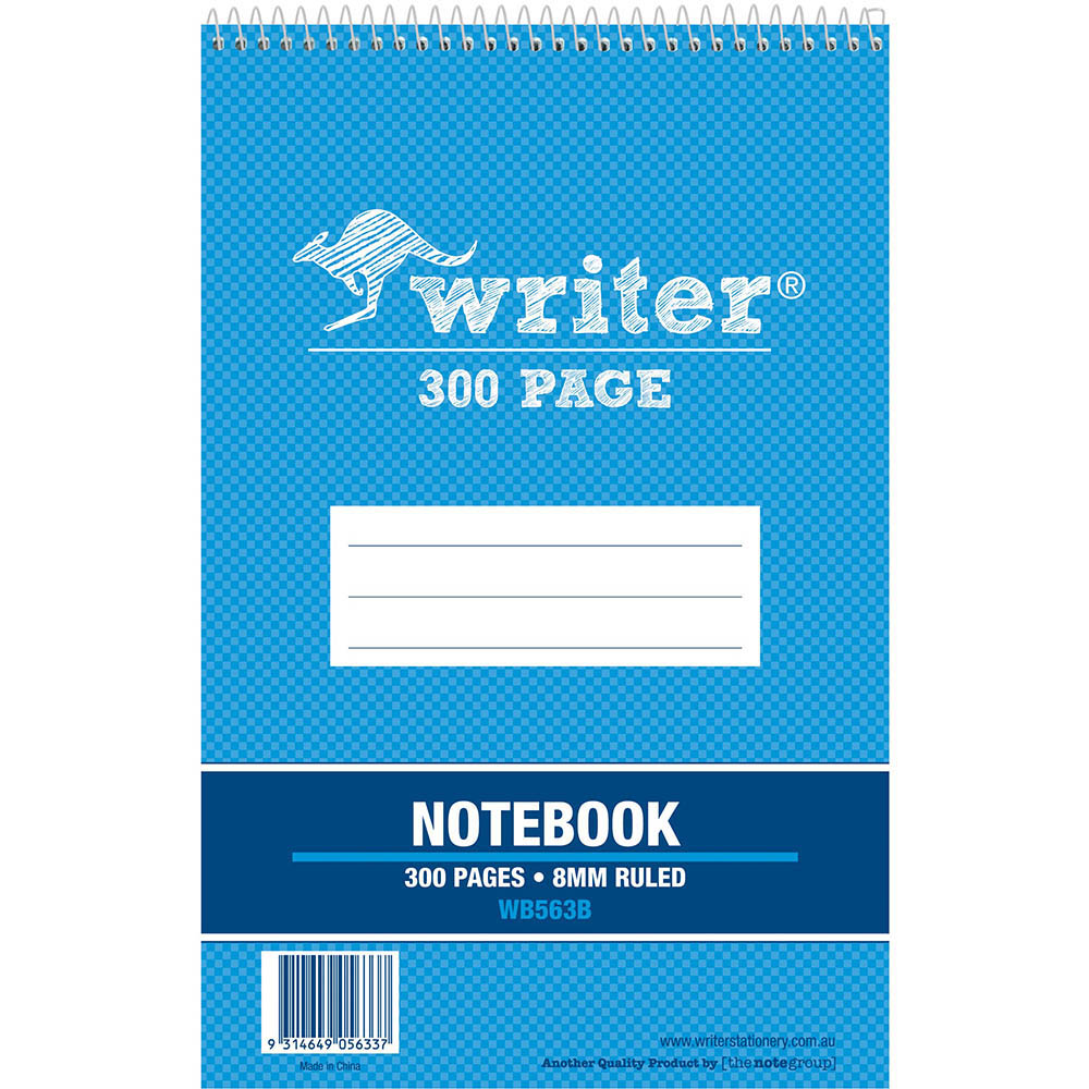 Image for WRITER SPIRAL SHORTHAND NOTEBOOK 300 PAGE 60GSM 198 X 128MM from Ross Office Supplies Office Products Depot