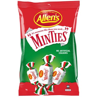 Image for ALLENS MINTIES 1KG from MOE Office Products Depot Mackay & Whitsundays
