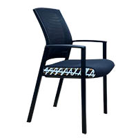 orange dust darwin visitor chair 505 x 450 x 875mm cockatoo black