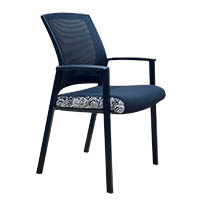 orange dust darwin visitor chair 505 x 450 x 875mm