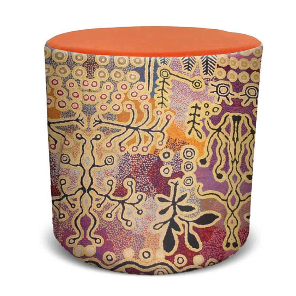Image for ORANGE DUST SPECTRUM EVA ROUND OTTOMAN 450 X 450 X 450MM from MOE Office Products Depot Mackay & Whitsundays