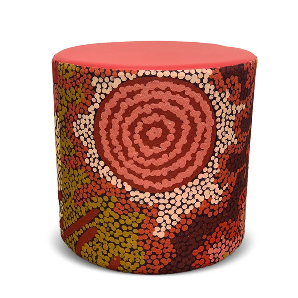 Image for ORANGE DUST SPECTRUM EVA ROUND OTTOMAN 450 X 450 X 450MM from MOE Office Products Depot Mackay & Whitsundays
