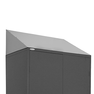 Image for STEELCO STORAGE CABINET SLOPING TOP 914MM SILVER GREY from Ross Office Supplies Office Products Depot
