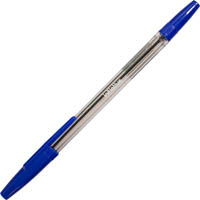 initiative ballpoint pens medium blue box 100