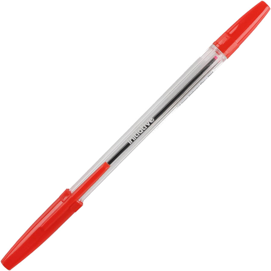 Image for INITIATIVE BALLPOINT PENS MEDIUM RED BOX 12 from Margaret River Office Products Depot