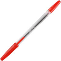 initiative ballpoint pens medium red box 12