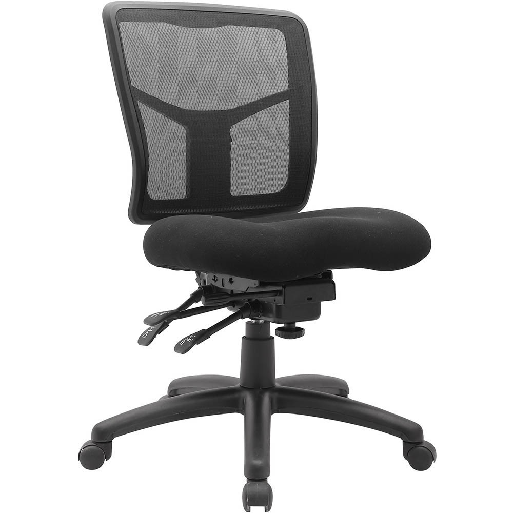 Image for DIAMOND SYSTEM CHAIR MEDIUM MESH BACK BLACK from MOE Office Products Depot Mackay & Whitsundays