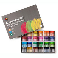 educational colours jumbo oil pastels assorted classpack 432