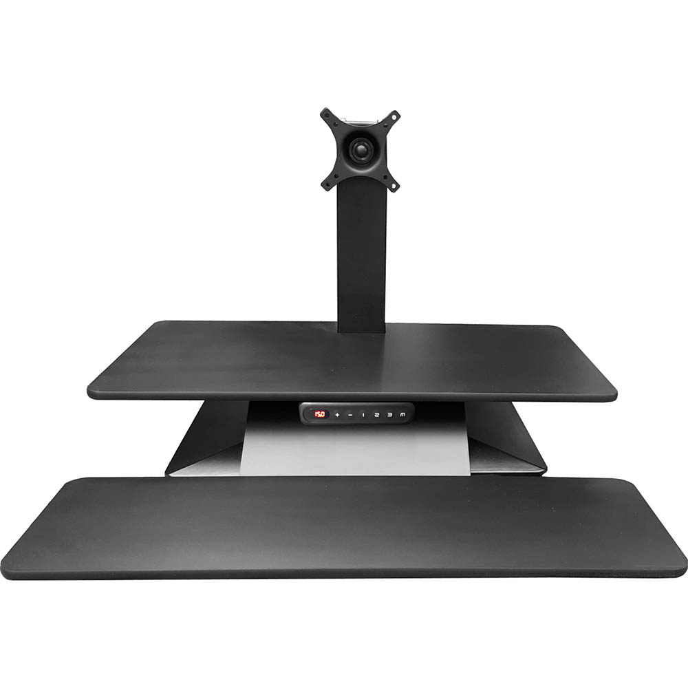 Image for STANDESK MEMORY SIT-STAND WORKSTATION 700 X 390MM BLACK from MOE Office Products Depot Mackay & Whitsundays