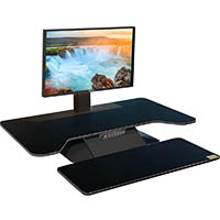 standesk pro memory sit-stand workstation 900 x 540mm black