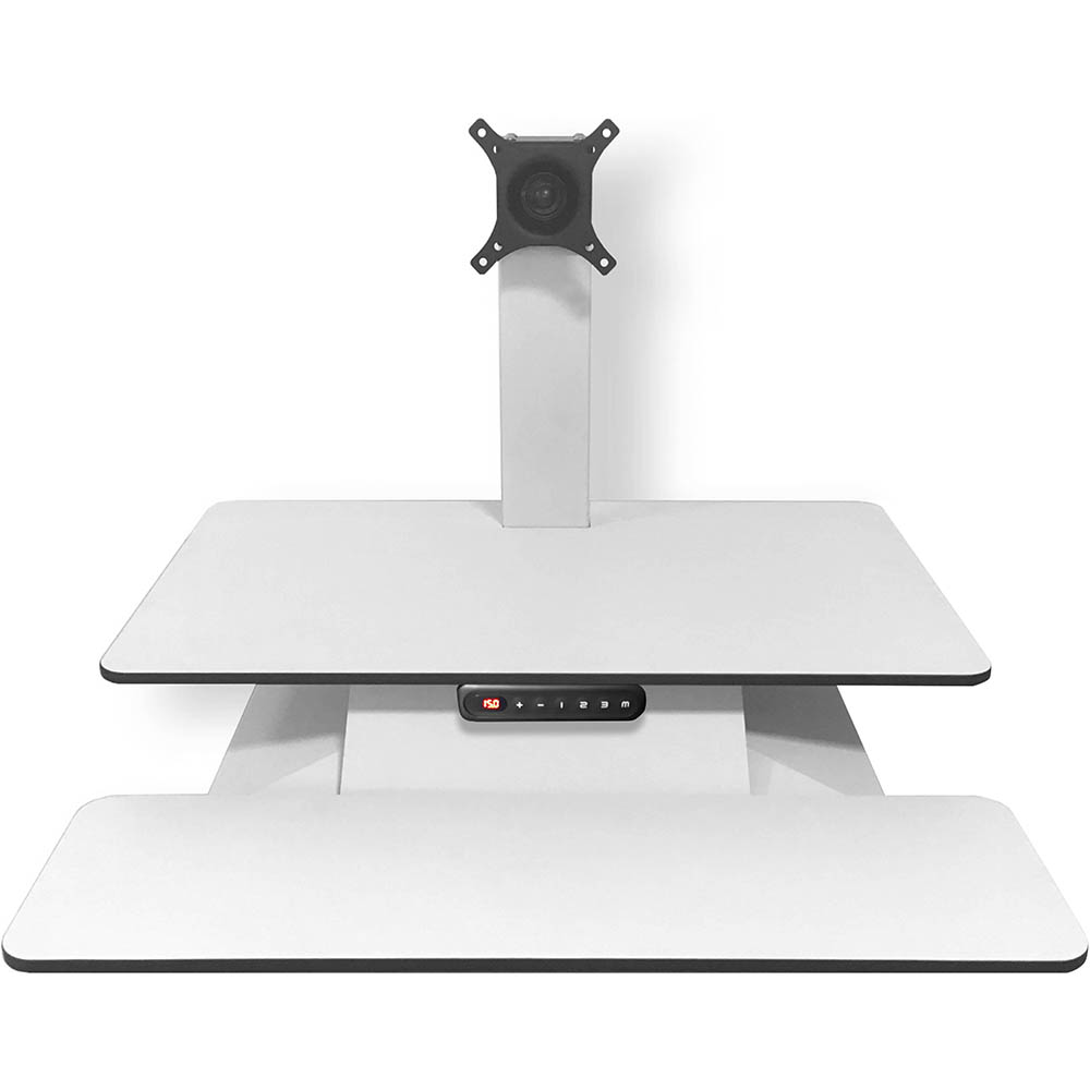 Image for STANDESK MEMORY SIT-STAND WORKSTATION 700 X 390MM WHITE from MOE Office Products Depot Mackay & Whitsundays