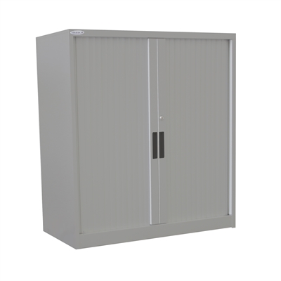 Image for STEELCO TAMBOUR DOOR CABINET 2 SHELVES 1015H X 1200W X 463D MM SILVER GREY from Albany Office Products Depot