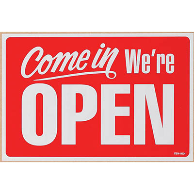 Image for HEADLINE SIGN OPEN/CLOSED 200 X 300MM RED/WHITE from OFFICEPLANET OFFICE PRODUCTS DEPOT