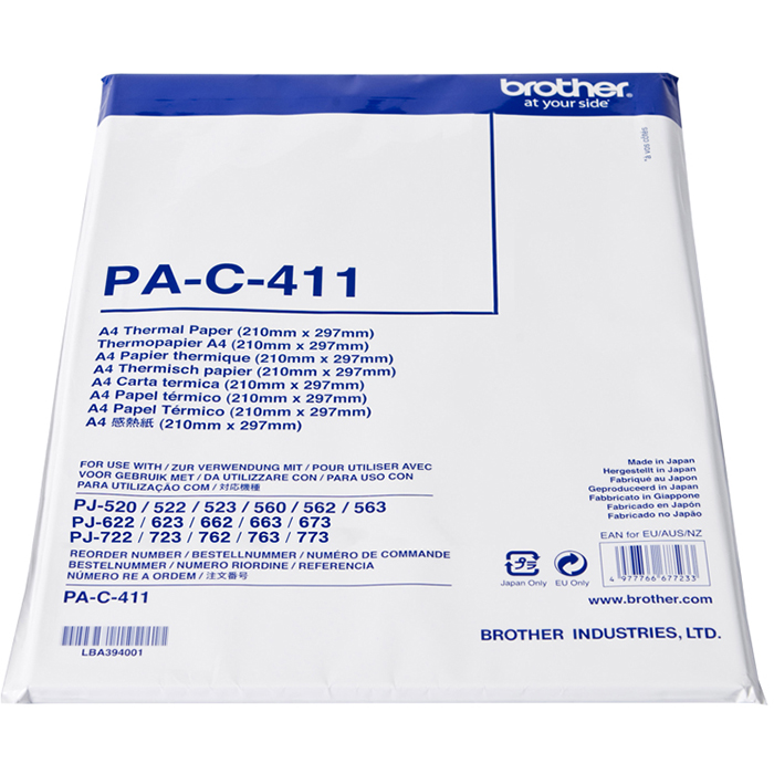 Image for BROTHER PA-C-411 THERMAL PAPER A4 PACK 100 from MOE Office Products Depot Mackay & Whitsundays