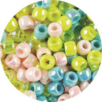 educational colours pony beads pearl pack 1000
