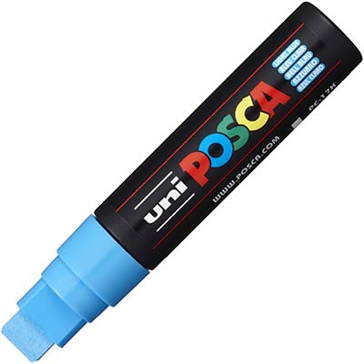 Image for POSCA PC-17K PAINT MARKER CHISEL EXTRA BROAD 15MM LIGHT BLUE from Office Products Depot