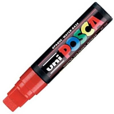 Image for POSCA PC-17K PAINT MARKER CHISEL EXTRA BROAD 15MM RED from Office Products Depot