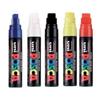 posca pc-17k paint marker chisel extra broad 15mm assorted box 5