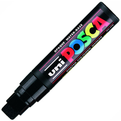 Image for POSCA PC-17K PAINT MARKER CHISEL EXTRA BROAD 15MM BLACK from MOE Office Products Depot Mackay & Whitsundays