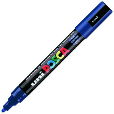 Image for POSCA PC-5M PAINT MARKER BULLET MEDIUM 2.5MM BLUE from MOE Office Products Depot Mackay & Whitsundays