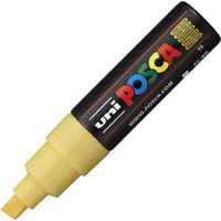 posca pc-8k paint marker chisel broad 8mm straw yellow